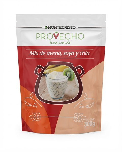 Mix de Avena, soya y chia 300g Montecristo